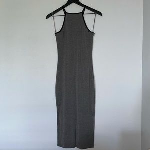 Garage Stretch Bodycon Midi Dress with Slit